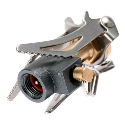 Folding electric ignition integrated mini stove head for outdoor camping, portable barbecue stove, picnic stove