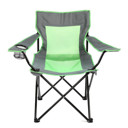 Folding outdoor beach chair, metal frame rest lounge chair, home leisure chair