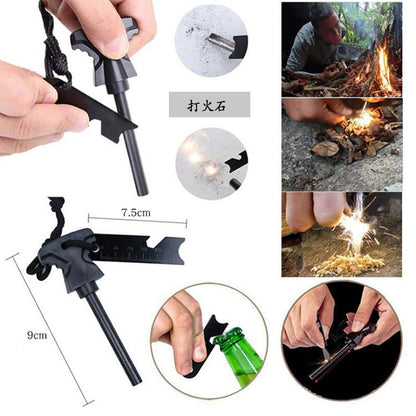 Outdoor camping equipment multifunctional survival tool set, outdoor emergency mountaineering exploration first aid supplies